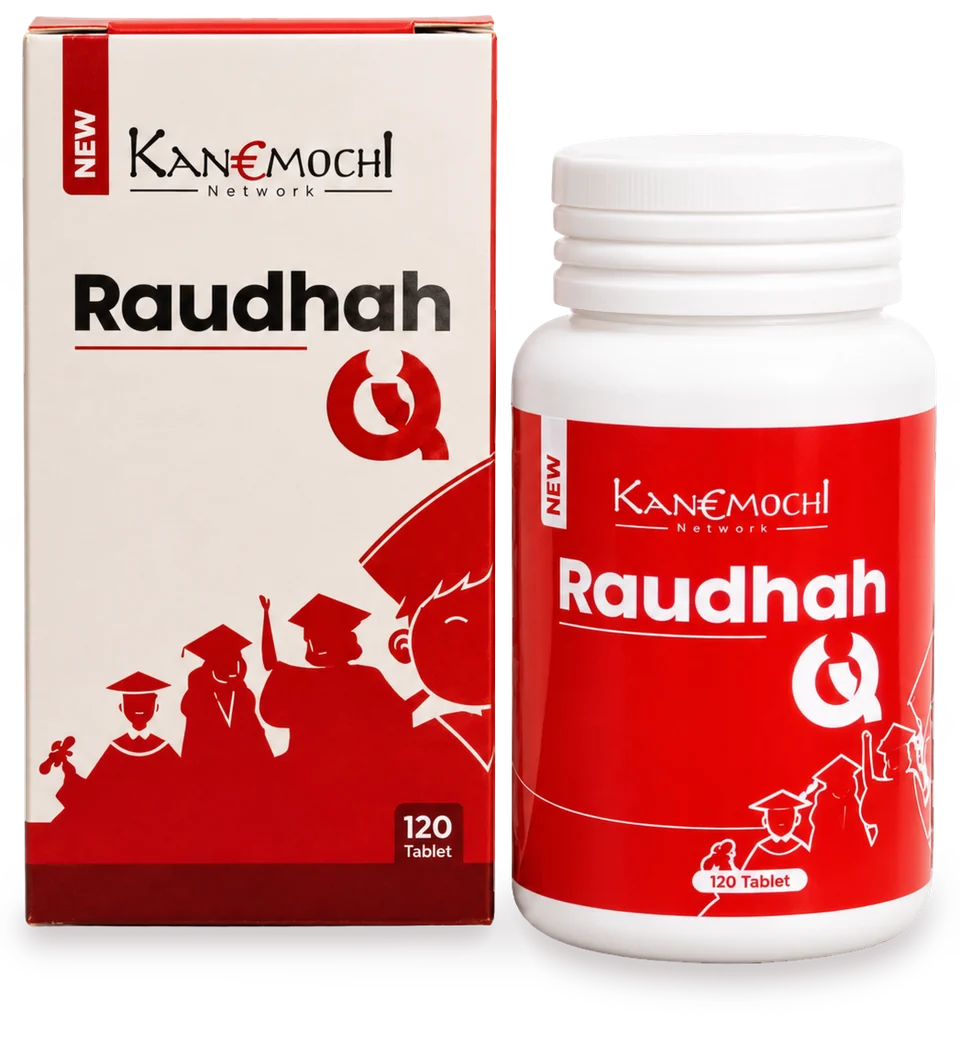 Kotak dan botol Raudhah IQ